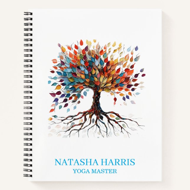 Yoga Instructor Wellness Mindful Gift notebook Notizbuch (Vorderseite)
