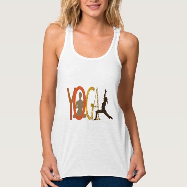 Yoga Instructor Workout Meditation Moderne Tank Top (Vorderseite)