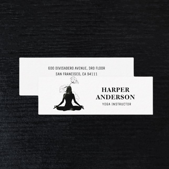 Yoga-Instruktor Beruflich Mini Visitenkarte (Von Creator hochgeladen)