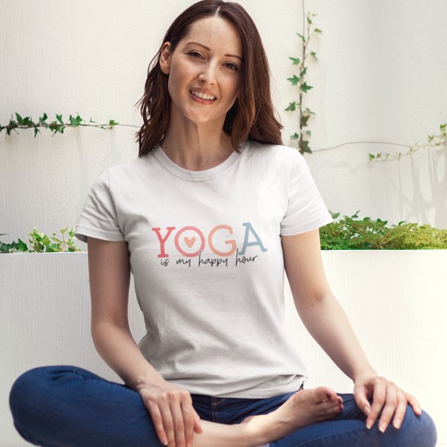 Yoga is my Happy Hour T-Shirt (Von Creator hochgeladen)