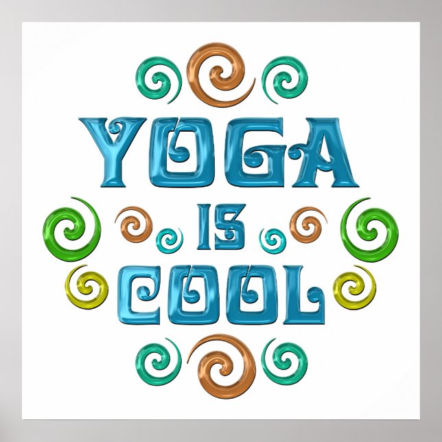 Yoga ist Cool Poster (Vorne)