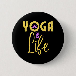 Yoga ist die Yoga Meditation Button