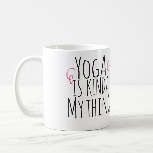 Yoga ist ein bisschen meine Sache Tasse (Links)