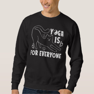 Yoga ist für alle Katzen Mallariasana Herzstück 1 Sweatshirt