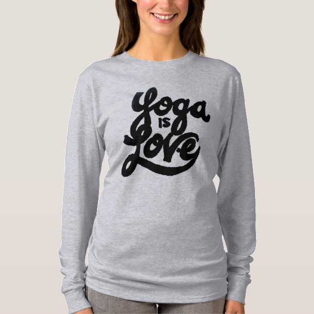Yoga ist Liebe T-Shirt (Vorderseite)