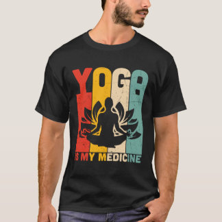 Yoga ist mein Arzneimittel Retro Vintag Yoga Zen M T-Shirt