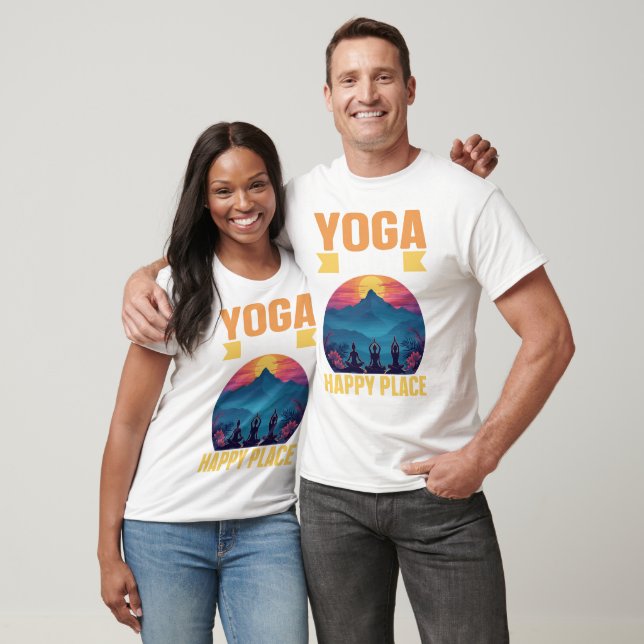Yoga ist mein glücklicher Ort T-Shirt (Unisex)