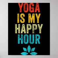 Yoga ist meine glückliche Stunde Meme Vintage Lust