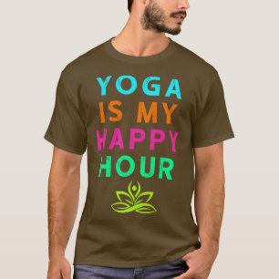 Yoga ist meine glückliche Stunde Vintages, lustige T-Shirt