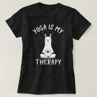 Yoga ist meine Therapie – Lama Edition T-Shirt