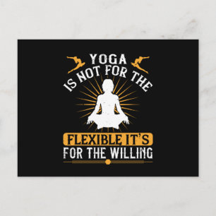 Yoga ist nicht für die Flexibilität, die es für de Postkarte