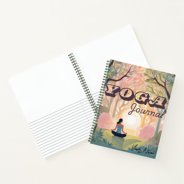 Yoga Journal Spiral Notebook Notizbuch (Innenseite)