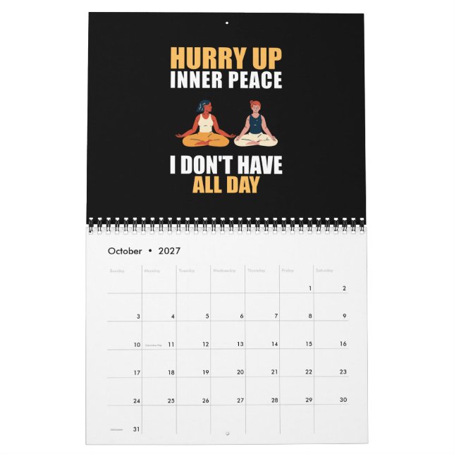 Yoga Kalender (Okt 2027)