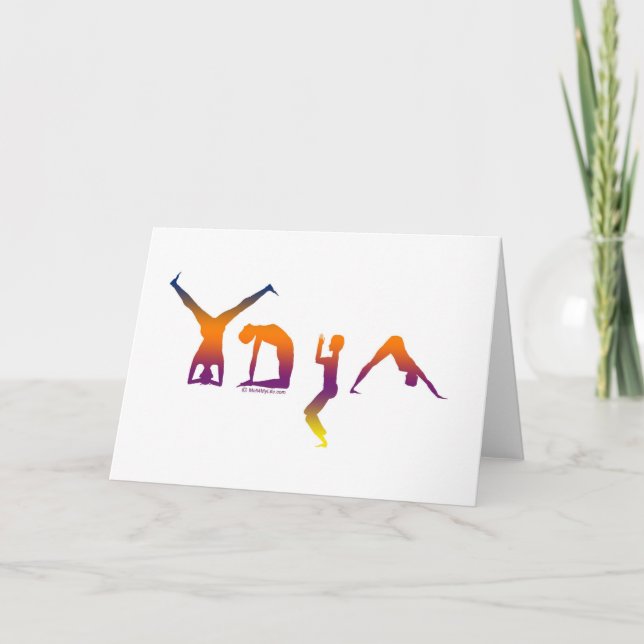 Yoga Karte (Vorderseite)