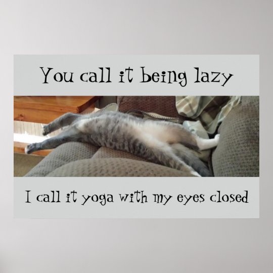 Yoga Katzen Poster