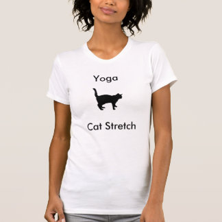 Yoga-Katzen-Ausdehnungs-T - Shirt