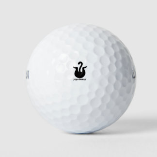 Yoga-Katzen beruhigende, gemütliche Zen-Illustrati Golfball