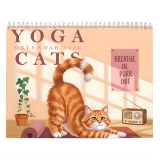 Yoga-Katzen-Kalender 2026 Kalender