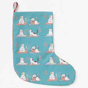 Yoga-Katzen Lotus Kleiner Weihnachtsstrumpf