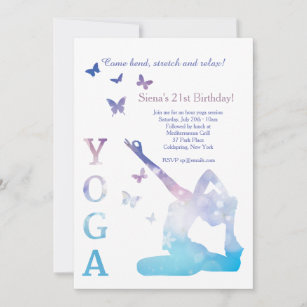 Yoga King Pigeon Einladung