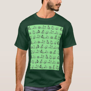 Yoga-Klasse für Katzen bei hellgrüner Katze T-Shirt