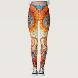 Yoga-Kleidung für Frauen mit Kunst Leggings