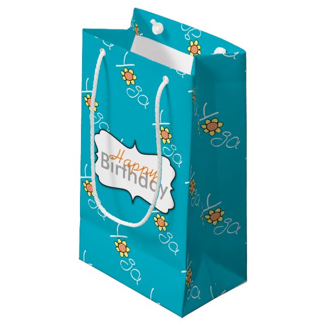 Yoga Kleine Geschenktüte (Vorderseite Schrägansicht)