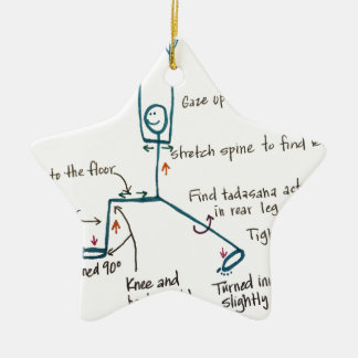 Yoga-Krieger 1 Keramikornament