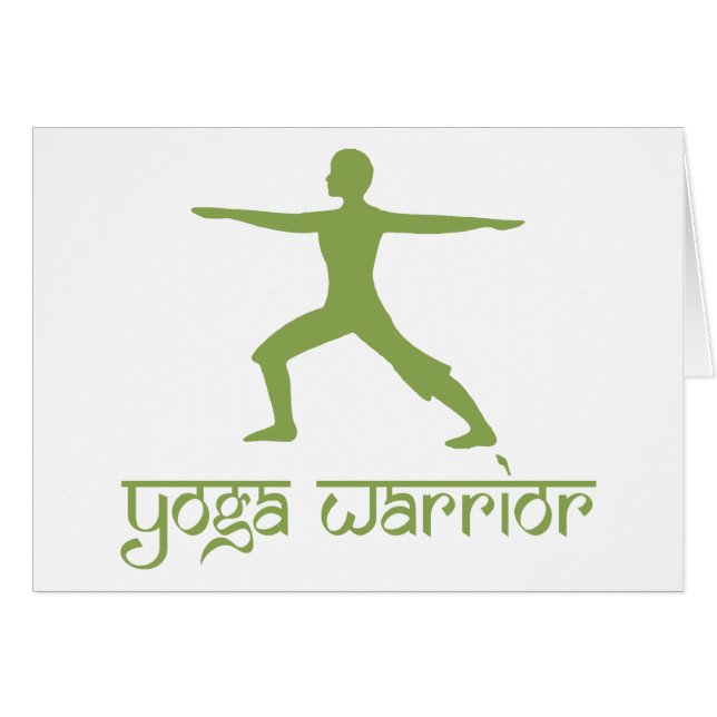 Yoga-Krieger-Pose (Vorderseite (Horizontal))