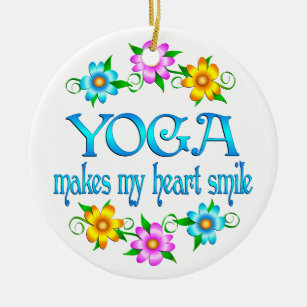 Yoga-Lächeln Keramikornament