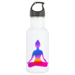 Yoga Lady Silhouette Flasche Edelstahlflasche
