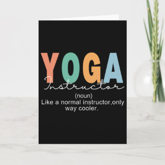 Yoga-Lehrer Definition Normal Nur Kühler Teac Karte