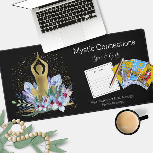 Yoga-Lehrer Energie-Heiler Kristalle Reiki Spa Schreibtischunterlage