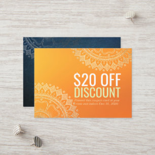 Yoga Lehrer Gold Mandala Rabatt Gutschein