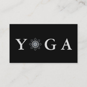 Yoga-Lehrer im Vintage-Stil Visitenkarte