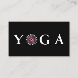 Yoga-Lehrer im Vintage-Stil Visitenkarte