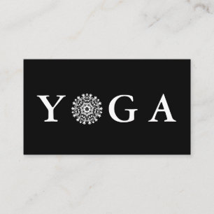 Yoga-Lehrer im Vintage-Stil Visitenkarte