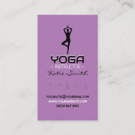 Yoga-Lehrer/Instrukteur - Visitenkarte