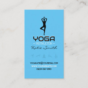 Yoga-Lehrer/Instrukteur - Visitenkarte