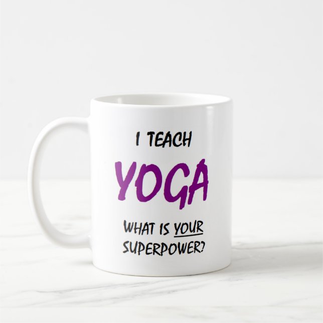 Yoga-Lehrer Kaffeetasse (Links)