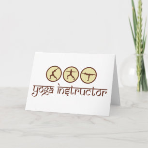 Yoga-Lehrer Karte