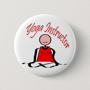 Yoga-Lehrer---Lotos-Positions-Strichmännchen Button