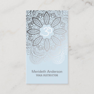 Yoga-Lehrer-Mandala-Visitenkarten Visitenkarte