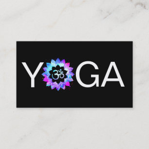 *~* Yoga-Lehrer OM-Om-Lehrer LotusMandala Visitenkarte