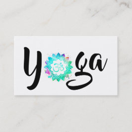 *~* Yoga Lehrer OM Om Lotus Mandala Visitenkarte