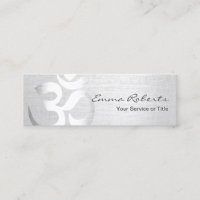Yoga-Lehrer-Silber-OM-Symbol Mini