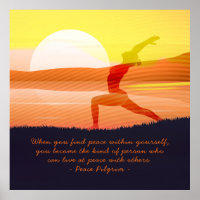 Yoga Lehrer Sun Salutation Zitat zur Halbmond-Pose