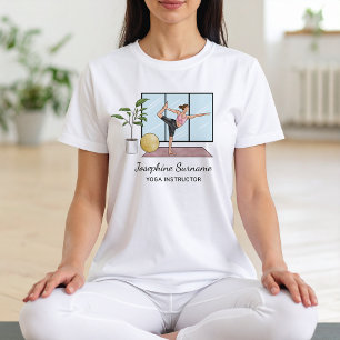 Yoga-Lehrer Tänzer-Pose Lehrer Persönlicher Name Tri-Blend Shirt