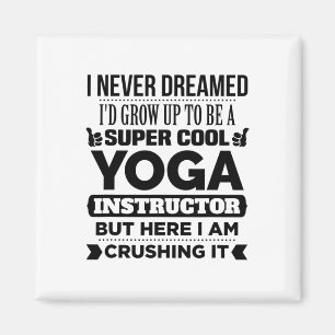 Yoga-Lehrer und Meditationstrainer Lustiges Gesche Magnet