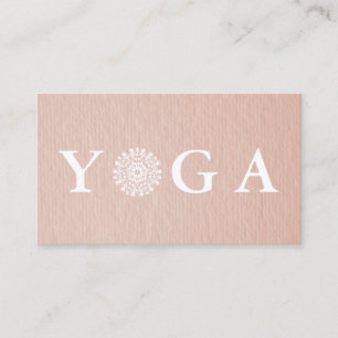 Yoga-Lehrer Vintage Style Visitenkarte